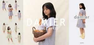 Damier Lounge Dress by Agustine Verdiana