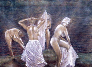 Bathers Maenads 1993 by JLawrence Abrams