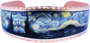 Van Gogh Starry Night Bracelets by Handmade Jewelry by Copper Reflections