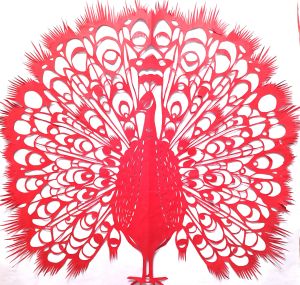 Peacock by Liu Bingyu's Papercutting