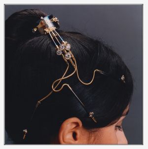 Hair jewelry titanium by Laurent - Max De Cock