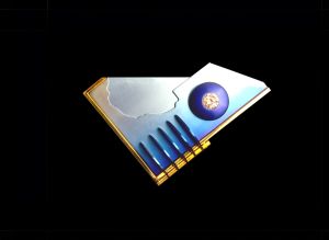 Brooche Titanium 1995 anodized by Laurent - Max De Cock