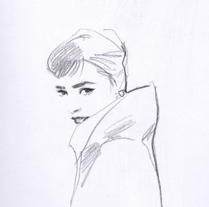 Audrey Hepburn by Michelle PAM.