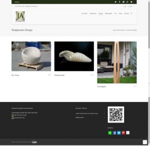 Web design recent works-Javier Alvarez bildhauer by Servicios Web Media-Spain