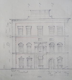Sketch of the Palazzo Grifoni by VLASTA CERNOCHOVA