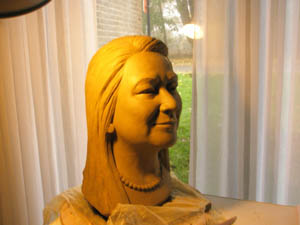 Portrait Indra Deva #1 by Yan Shufen Sculpture art
